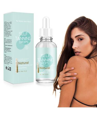 Serum Tan & Tone Face Tanning Drops 30ml Self Tanner for Face Serum Drops with Youth Boosting Cruelty Free Skincare for Buildable Fake Tan