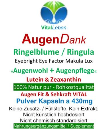 Ringle Flower Lutein & Zeaxanthin Eye Vitamins - 180 Capsules for Vision Care Retina & Macula Health | Pure Nature - No Additives - Buy Online on GoSupps.com