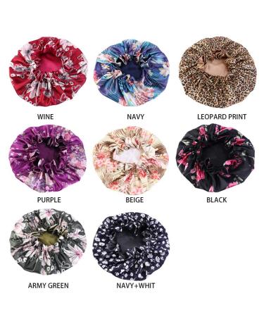 Large Double Layer Satin Bonnet Cap for Curly Hair Women - Hair Wrap for Sleeping - Buy Online on GoSupps.com