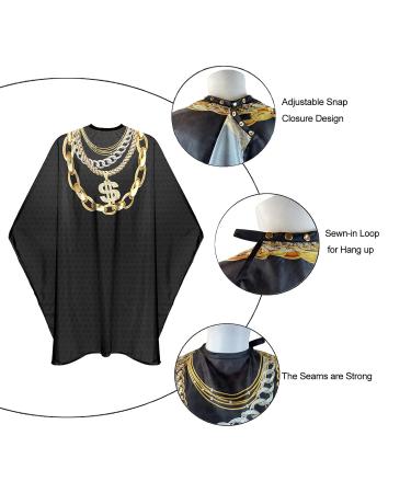 Professional Waterproof Barber Cape for Men - Large Hair Cutting Salon Cape with Snap Closures | 63 x56 | Ideal for Hairdressers - Buy Online on GoSupps.com
