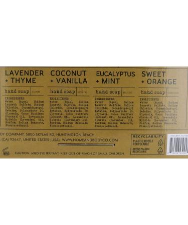 Soap Culture Hand Soap Collection - Gift Set of 4 x 21.5 oz Bottles | 21.5 Fl Oz (Pack of 4) - Buy Online on GoSupps.com