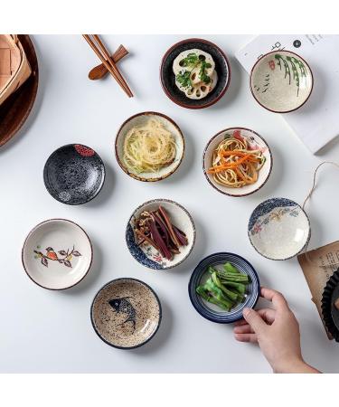 Fruit Bowl Snack Containers Household Ceramic Condiment Bowl Condiment Bowl Soy Sauce Condiment Bowl Sushi Fast Food Plate Condiment Plate Breakfast Bowls (Color : E) (D) - Buy Online on GoSupps.com