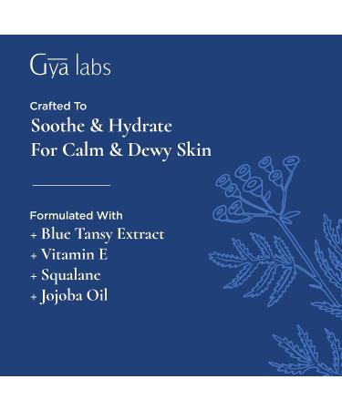 Gya Labs Blue Tansy Face Oil - Sensitive Skin Formula with Blue Tansy Extract, Squalane & Vitamin E - Calms Irritation, Hydrates & Minimizes Breakouts - 1.02 fl oz - Buy Online on GoSupps.com