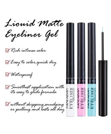 HANDAIYAN Matte Liquid Eyeliner - Long Lasting Waterproof Highly Pigmented (#01) - International Shipping Available - Buy Online on GoSupps.com
