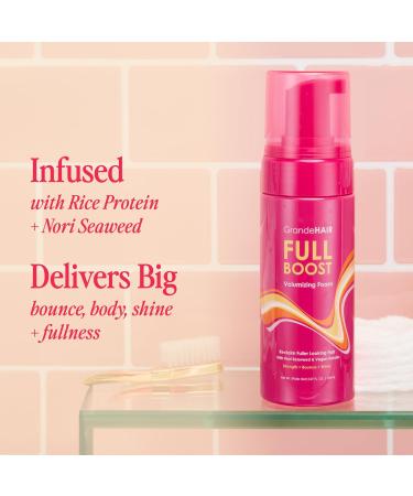 Grande Cosmetics Volumizing Hair Foam For Instant Volume Body & Fuller Looking Hair Hair Mousse for Curly Hair Defines Curls Non-sticky 1.69 Ounce - Buy Online on GoSupps.com