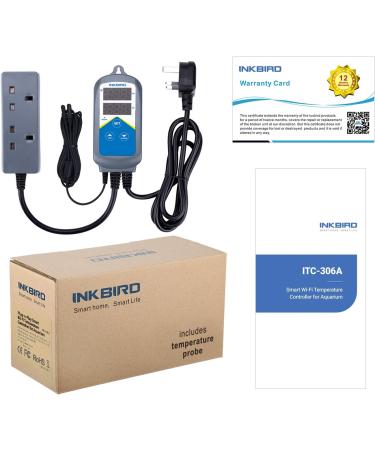 Inkbird ITC-306A-WiFi Aquarium Temperature Controller for Marine Tank - Dual Heating Socket Thermostat for Fish, Shrimp, Tortoise - No Timer - Buy Online on GoSupps.com