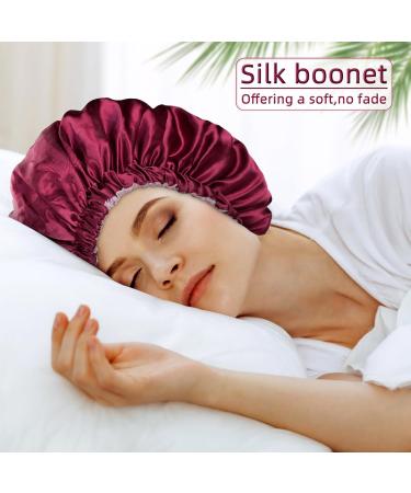 Satin Silk Bonnet for Sleeping | Women's Silk Bonnet for Natural Hair - Luxurious Sleep & Hair Care - Buy Online on GoSupps.com