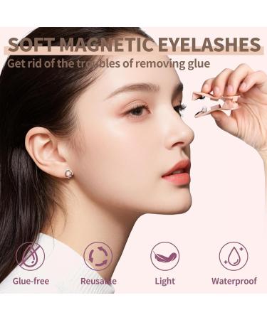 Soft Magnetic Eyelashes - Reusable Dual Magnetic Lashes Without Eyeliner | Natural Look & Easy Applicator | No Glue Needed - Style 01 01-CYMH - Buy Online on GoSupps.com