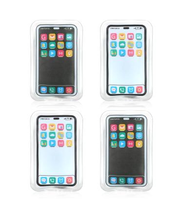 COM -FOUR 4x pocket warmer reusable - hand warmer in the cell phone design - heat pad for cold days and for on the go - heating pillow smartphone