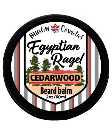 Cedarwood Beard BALM / 100% Natural with Essential oils/Argan oil/Mango Butter/Organic Egyptian Calendula/Natural Conditioning butter // Made in Canada - Muslim Cosmetics - Egyptian Ragel Balm 2oz