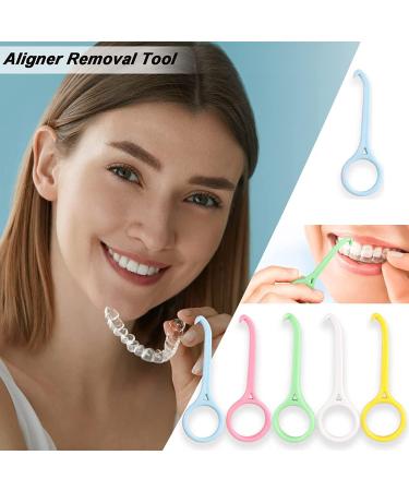 5-Piece Invisible Aligner Removal Tool Kit | Tooth Cleaning & Oral Correction | Colors: White Yellow Pink Green Blue - Buy Online on GoSupps.com