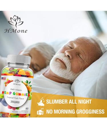 2 Pack Organic Hemp Gummies - Extra Strength High Potency Vegan Candy | Non-GMO Low Sugar Pure Hemp Oil Extract Made in USA - Buy Online on GoSupps.com