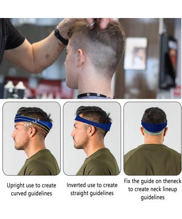 LONGHAO Silicone Haircut Band Cutout Shaving Stencil Curved Silicone Hair Cutting Tape Haircut Band Shaving Stencil for DIY Home Haircuts for Shaving Neckline Trimming - Buy Online on GoSupps.com