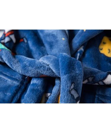 XINNE Boys & Girls Soft Bathrobe Cute Pattern Flannel Hoodie Pajamas for Toddlers & Babies | Moonlight 90 Warm Sleepwear for All Seasons - Buy Online on GoSupps.com