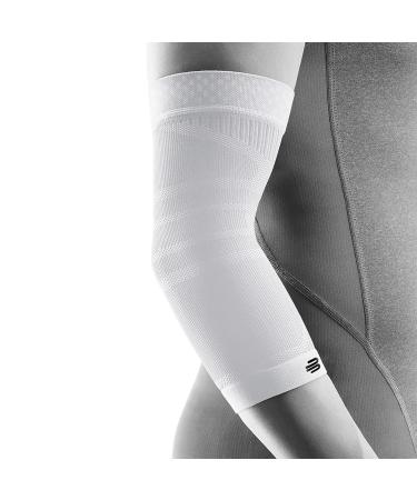 Shop Bauerfeind Ellenbogen Sleeve - Sports Compression Elbow Support for Basketball & Athletics | Unisex XL Right & Left Fit - White - Buy Online on GoSupps.com