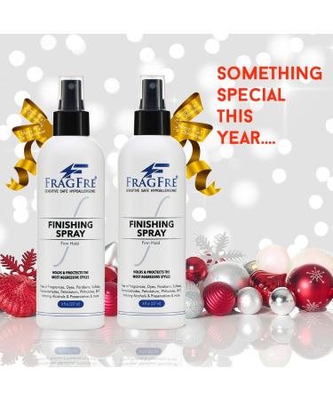 FRAGFRE Hair Finishing Spray Firm Hold 8 oz - Fragrance-Free Hypoallergenic Hair Spray for Sensitive Skin - Vegan, Parabens and Gluten-Free - Long-Lasting Style Protection - Buy Online on GoSupps.com