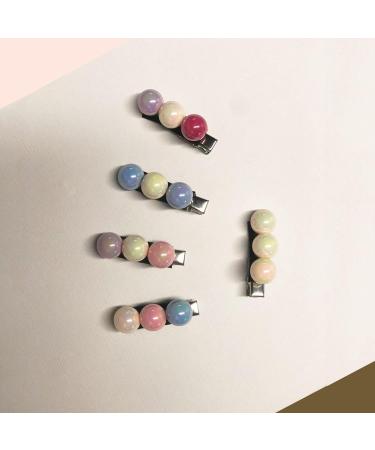 5Pcs round bead Hair Clips Hairstyle Hairdressing Bangs Waves Woman Girl - Buy Online on GoSupps.com