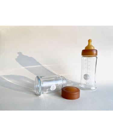 HEVEA Wide Neck Glass Baby Bottle 2-Pack, Plastic-Free, BPA and Phthalates-Free (150ml / 5oz) - Buy Online on GoSupps.com