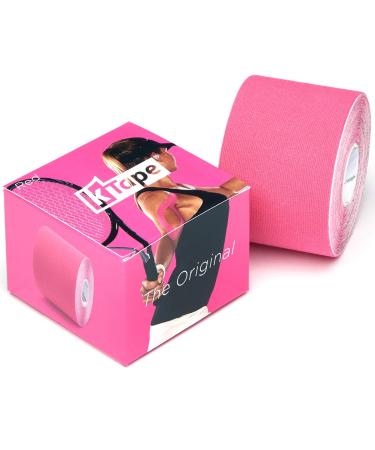 Original Latex-Free Kinesiology Tape with Cotton and Long Lasting Physiobond Adhesive Single Roll - Red - 5cmx5m