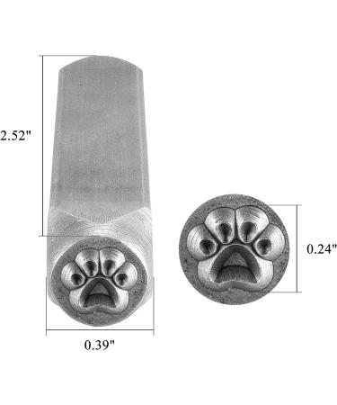 Yoption 6mm Dog Paw Metal Stamp for Jewelry, Clay, Leather, Wood - Paw Pattern Stamping Tool - Buy Online on GoSupps.com