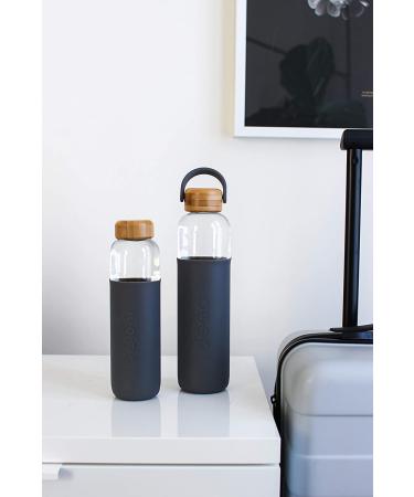 Buy Soma BPA-Free Glass Water Bottle with Silicone Sleeve - 25oz Gray - Buy Online on GoSupps.com