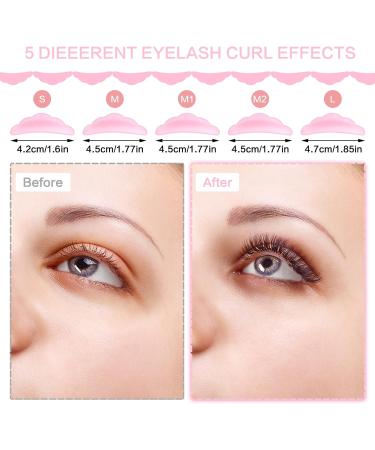 Cobee 52 Pcs Eyelash Lift Tools Set 2 Pcs Stainless Steel Lash Separator Lift Rod Tools with Comb with 50 Pcs Silicone Eyelash Pads Eyelash Perming Curler Kit for Extension Makeup Beauty Tool - Buy Online on GoSupps.com