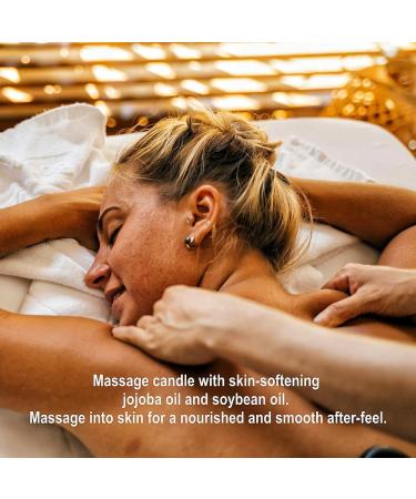 Massage Oil Candle 8 OZ | Cedar Teakwood Massage Oil for Therapy | Perfect Gift for Men & Women | Relaxing Massage Lotion Candle - Buy Online on GoSupps.com