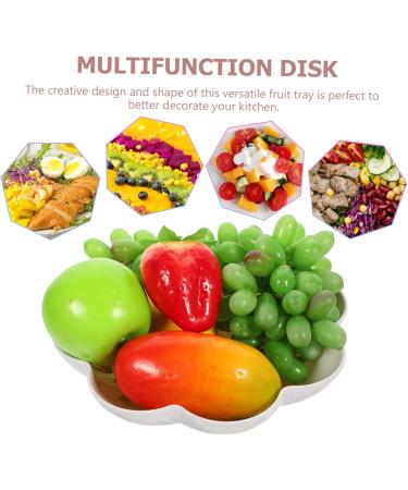 Alipis 2pcs Snack Dish Dried Fruit Tray Reusable Snack Tray Household Fruit Tray Thicken Melon Seed Plate - Buy Online on GoSupps.com
