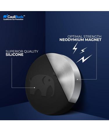 CauliBuds Cauliflower Ear Magnets - Premium Silicone - Black - Buy Online on GoSupps.com