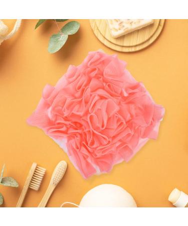PATKAW Bath Shower Pouf Sponge Adorable Mesh Pouf Shower Ball Exfoliating Body Sponge Pad Shower Scrubber Ball Shower Glove Pink - Buy Online on GoSupps.com