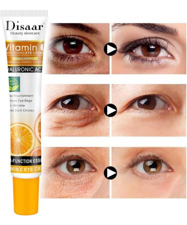 Vitamin C Eye Cream Moisturizing Under Eye Cream 25ML | VC Eye Cream to Reduce Fine Lines Brighten Skin Under Eye Cream for Women Jingan - Buy Online on GoSupps.com
