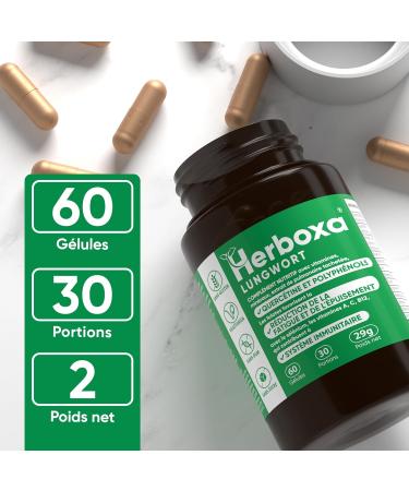 Herboxa Lung Herb Packs - 4 Pieces | Folic Acid Vitamin C & Quercetin - 60 Capsules for Fatigue Relief - Buy Online on GoSupps.com
