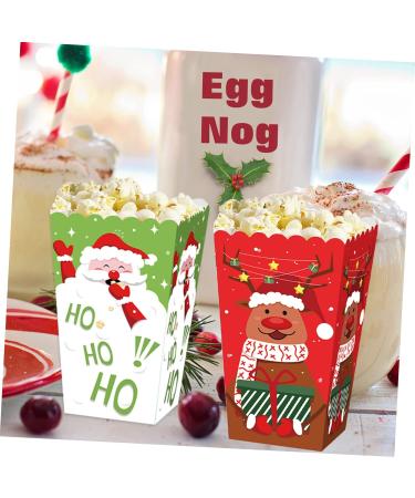 Healeved 36 Pcs Christmas Popcorn Box Popcorn Containers for Party Christmas Party Bag Christmas Candy Bag Candy Containers Baking Biscuit Packing Case Paper Gift Party Supplies 1 count (Pack of 1) Colorfulx3pcs - Buy Online on GoSupps.com