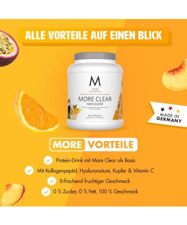 More Nutrition Clear Skin Glow - Multifruit Flavor Whey Protein with Collagen 600g | International Shipping Available - Buy Online on GoSupps.com