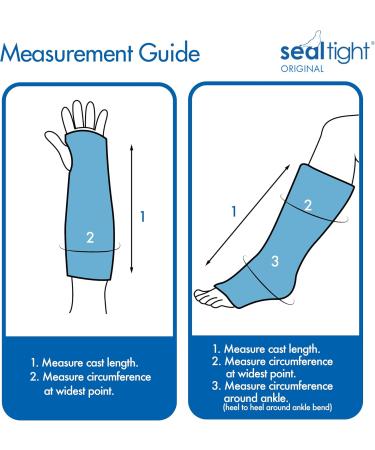 Seal Tight ORIGINAL Cast & Bandage Protector | Best Watertight Protection for Adult Short Leg Wide | Brownmed - Buy Online on GoSupps.com