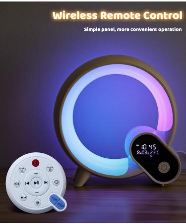 Light Alarm Clock | Daylight & Radio Alarm with Bluetooth & App Control | 12 Natural Sounds & Bedside Lamp for Adults - Buy Online on GoSupps.com