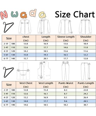 Nwada Boys 4pcs Gentleman Suits Set | Kids Wedding Outfit | Blue 4-5 Years - Buy Online on GoSupps.com