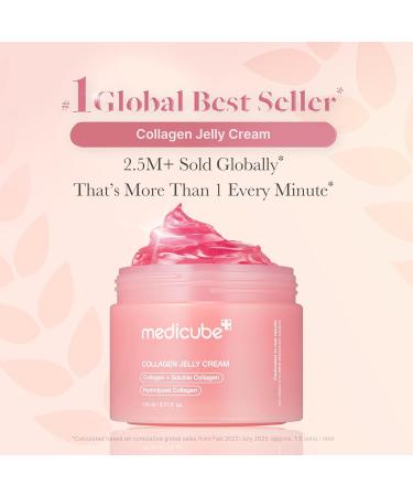 medicube Viral Collagen Big Size Duo: Collagen Jelly Cream 110ml and Triple Collagen Cream | Niacinamide Hyaluronic Acid for Glowing Fimer-Looking Skin - Buy Online on GoSupps.com
