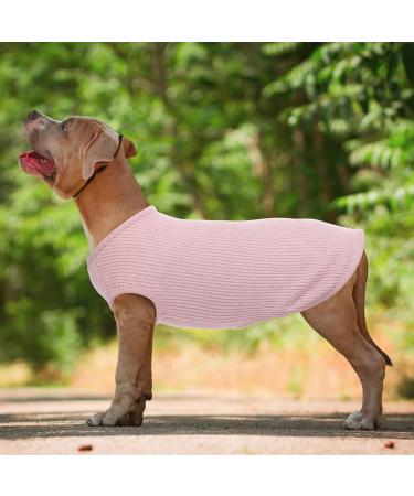 Hjumarayan Small Dog Sweater - Washable Elastic Striped Shirt for Chihuahua & Yorkshire Terrier (Pink) - Ideal for Thin Dogs - Buy Online on GoSupps.com