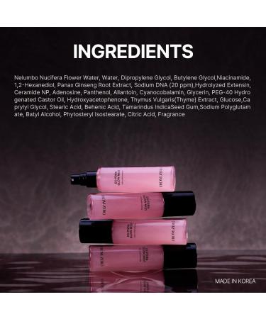 FROM ZERO EX-PDRN Glow Mist Pink Ceramide Toner Spray Korean Glass Skin Hydration Moisturizing Broccoli PDRN Jinseng Exosomes 3X Collagen Niacinamide Gift for Teen Girls - Buy Online on GoSupps.com