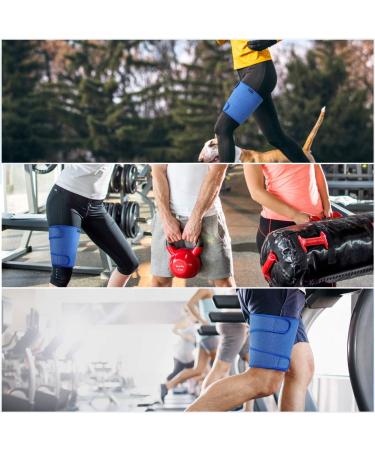 Doact Thigh Brace Support - Adjustable Compression Sleeve for Hamstring, Quad, and Groin Pain Relief - Buy Online on GoSupps.com