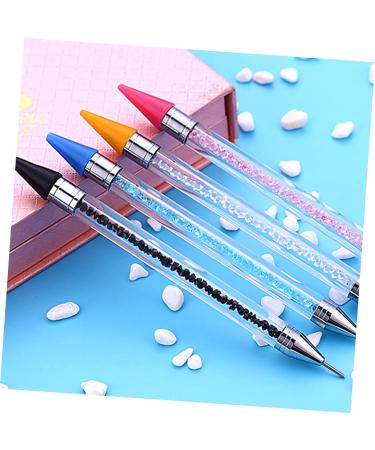 Healeved 9 Pcs Manicure Dotting Tools Studs Picker Wax Heads Wax Rhinestone Picker Wax Pencil for Rhinestones Wax Rhinestones Picker Dual Diy Jewel Picker Dotting Pen Point Acrylic Pink - Buy Online on GoSupps.com