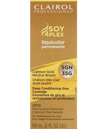 Clairol Professional 5GN Light Gold Neutral Brown Permanent Hair Color - Dark Hair - Buy Online on GoSupps.com