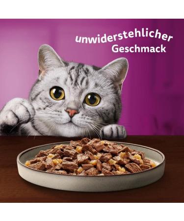 Whiskas 1+ Cat Food Pure Delight Classic Selection in Jelly - 12x85g (4 Packs) - Premium Wet Food for Adult Cats - 48 Portion Bags Classic Ragout - Buy Online on GoSupps.com