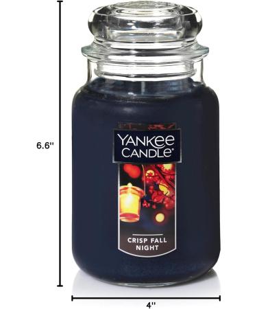 Yankee Candle Crisp Fall Night - 22oz Large Jar Aromatherapy Candle | 110+ Hours Burn Time | Autumn Scent for Home - Buy Online on GoSupps.com