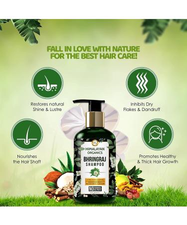 Himalayan Organics Bhringraj Ayurvedic Therapeutic Shampoo - Hair Regrowth & Fall Control - 200ml - Buy Online on GoSupps.com