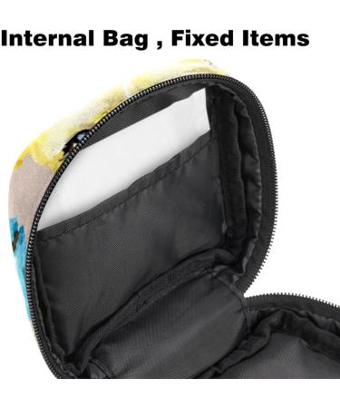Storage Bags for Women's Bandages & Menstrual Products | French Bulldog Design - Zipper Pocket for Tampons & Insoles - Buy Online on GoSupps.com