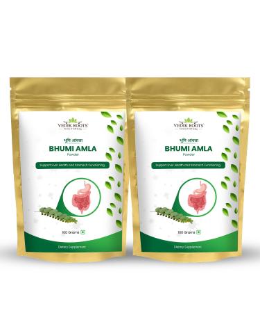 Vedikroots Bhumi Amla Powder/Churn - Organic and Pure Ingredient Extract for Healthy Liver Functioning and Digestive Strength Enriched with Essential Nutrients