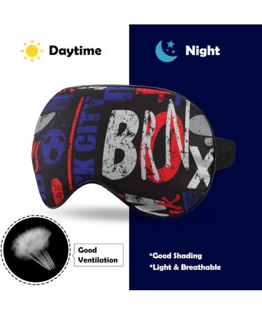 New York Style Grunge Geometric Sleep Mask Eye Cover for Sleeping Blindfold with Adjustable Strap Blocks Light Night Travel Nap for Men Women - Buy Online on GoSupps.com