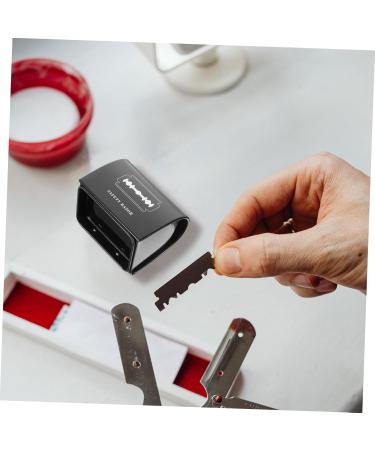 Frcolor Stainless Steel Storage Box for Barber Razor Blades | Portable Razor Bank & Blade Disposal Case - Buy Online on GoSupps.com